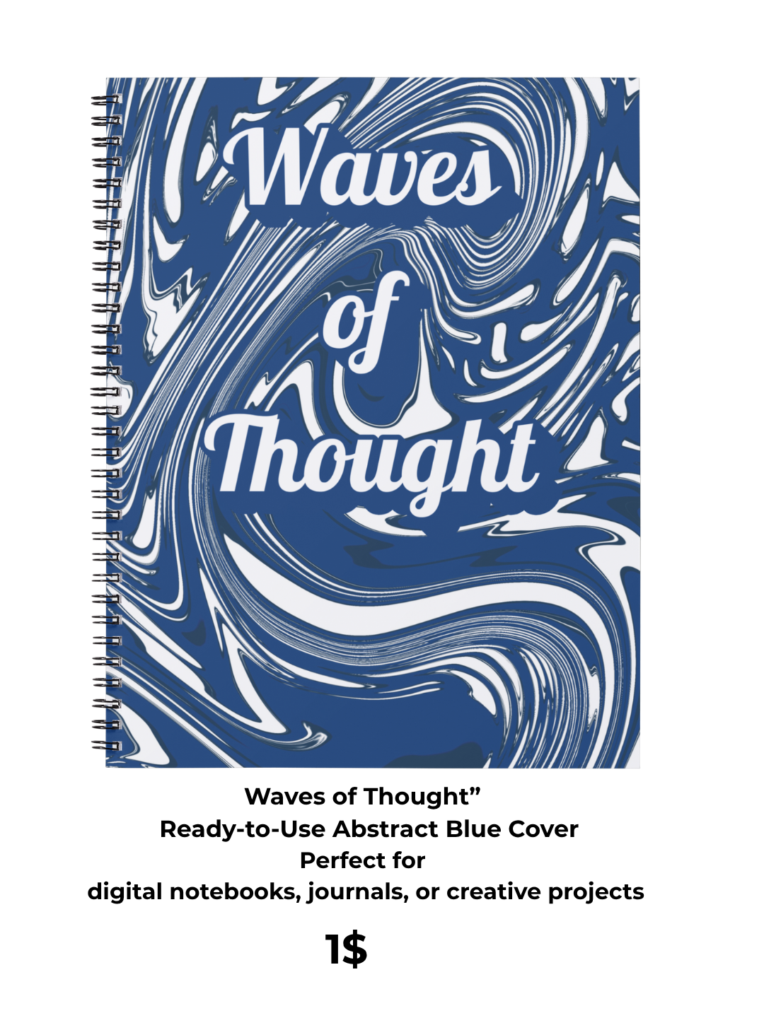 Waves of Thought – 80-Page Digital Notebook